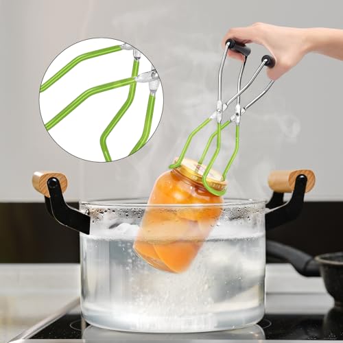 Canning Jar Lifter Tongs (Green)