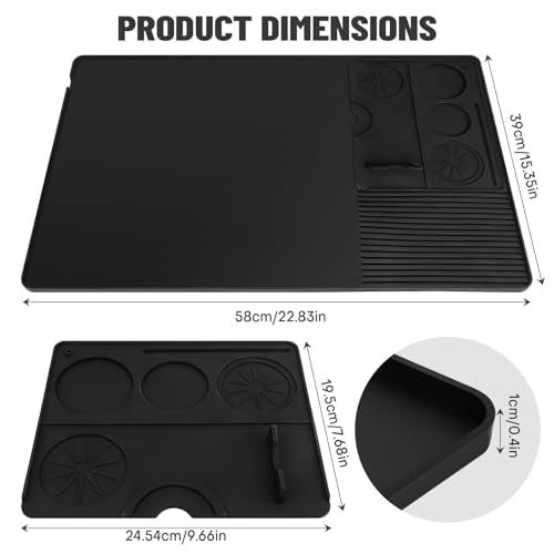 Silicone Coffee Mat Compatible with Ninja Luxe Espresso Coffee Machine ES601 (2-in-1)