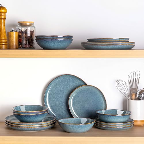 Ceramic Dinnerware Sets for 4 (Sky Blue / Service for 4)