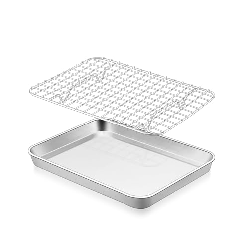 Baking Sheet with Wire Rack Set (9.3"x7.3")