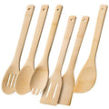 Wooden Spoons for Cooking (Bamboo Yellowish)