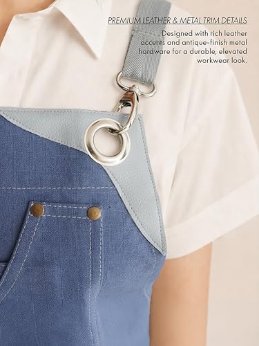 Professional Work Apron for Men & Women (Standard / Forge Blue)