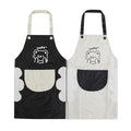 2 Pack Kitchen Apron with Hand Wipe (Style 7)