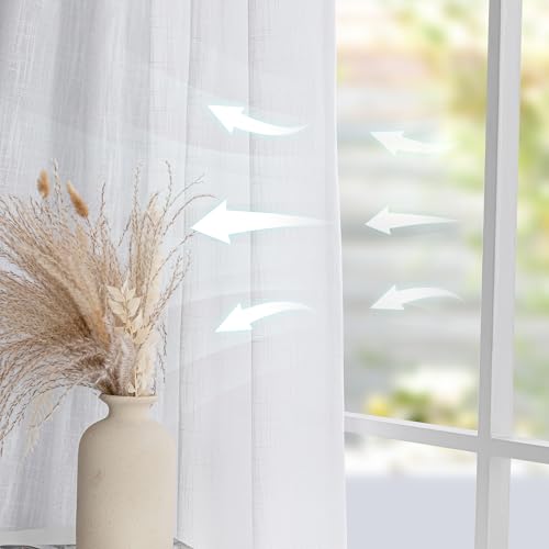 Patio White Curtains for Sliding Door (100"W x 90"L (Pack of 1) / White)