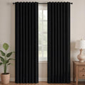 Blackout Curtains for Bedroom (Black / 52"W x 54"L (Pack of 2))