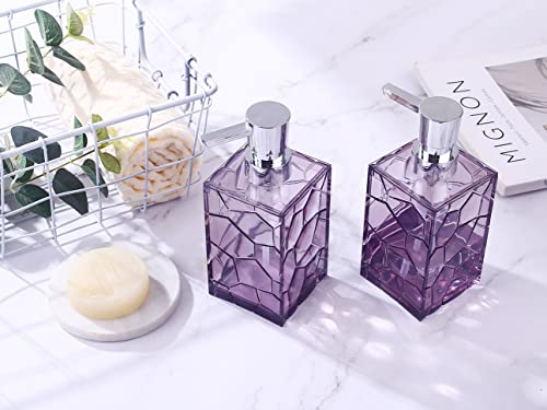 2 Pack Lavender Purple Rust Proof Soap Dispenser (Purple)