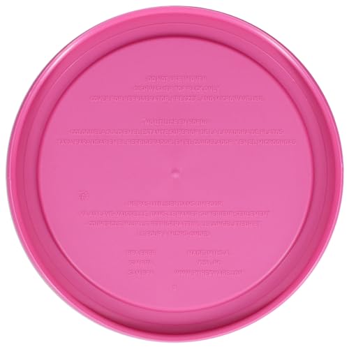 7201-PC (4-Cup) Berry Pink Storage Lid for Glass Bowls - Made in USA (Berry Pink)