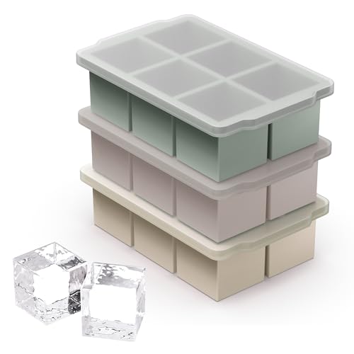 3 Pack Large Ice Cube Molds (Set 2)