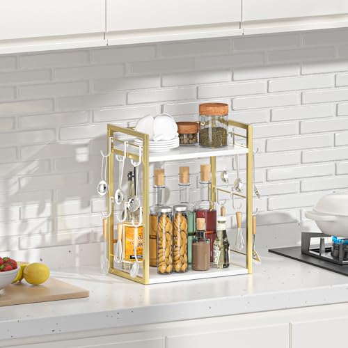 Coffee Bar Organizer (Gold + White)
