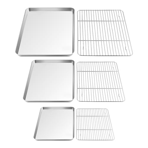 Baking Sheet with Rack Set (16" & 12.5" & 9")