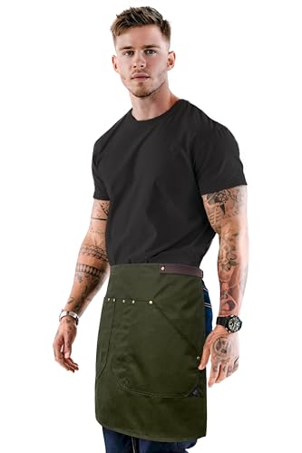 Half Barista Apron (Half Apron Green)