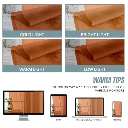 Orange Sheer Curtains 84 Inches Long 2 Panels (42"W x 84"L (Pack of 2) / Orange)
