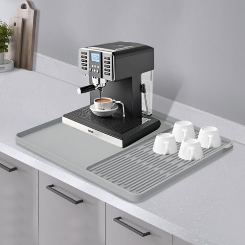 Silicone Coffee Mat 16"x16" (Gray)