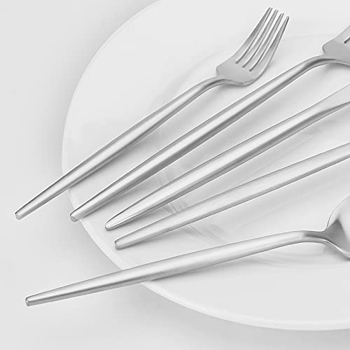 Matte Silverware Set (Matte Silver)