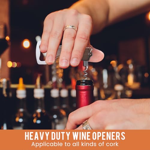 24 Pcs Wine Bottle Opener Keychains Bulk (Red Bronze Color)