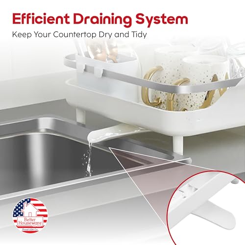 Expandable Dish Drying Rack (Large / White)