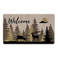 Woodland Deer Decorative Front Door Mat (1'5" x 2'5" (Rectangular) / Woodland)