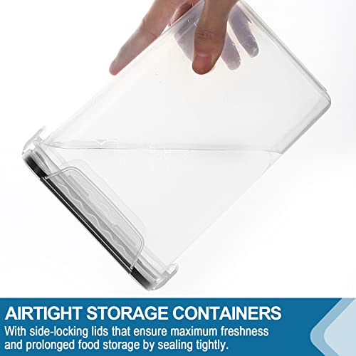 Large Tall Airtight Food Storage Containers (Black)