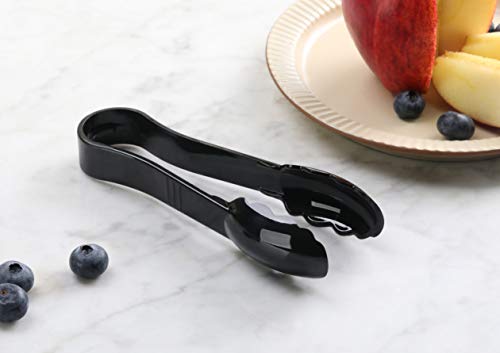 Utility Tong High Heat Polycarbonate Plastic (Black (Set of 12))