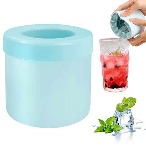 Cylinder Silicone Ice Cube Mold (1 Pcs / Blue-Green)