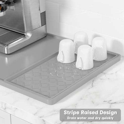 Silicone Coffee Mat (Gray / 24" x 16")