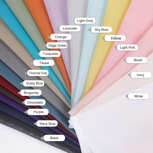 Sheer Curtains 84 Inches Long 2 Panels Set (Aqua / 42"W x 84"L (Pack of 2))