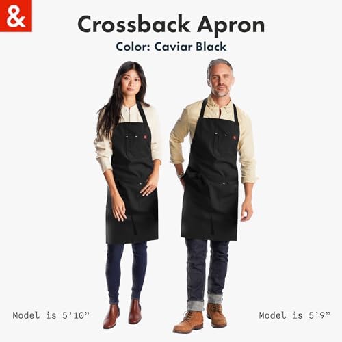 Crossback Chef Apron (Caviar)