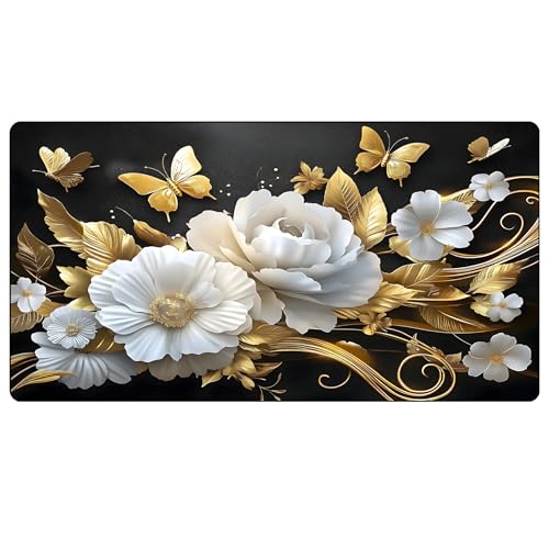 Coffee Mat 17"x32" (Butterfly-flower / 1'5" x 2'8" (Rectangular))