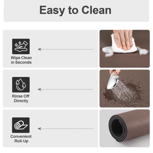 Coffee Mats for Coffee Bar Accessories (Brown / 31.5" x 17")