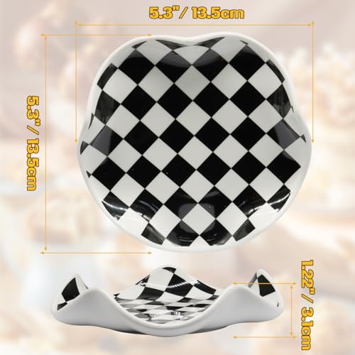 Ceramic Spoon Rest (Black/White)