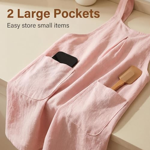Soft Cotton Linen Cross Back Pull (Pink)