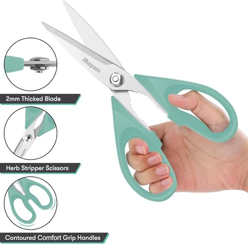 Kitchen Scissors (Sky Aqua / 2-Pack)