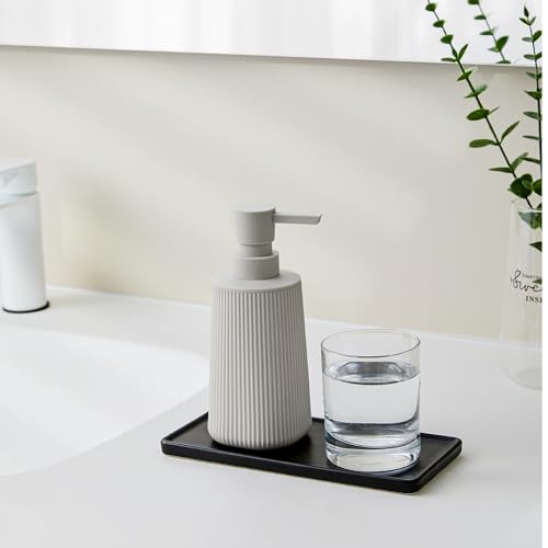 Small Soap Dispenser for Bathroom and Kitchen Matte Beige (Boho Beige)