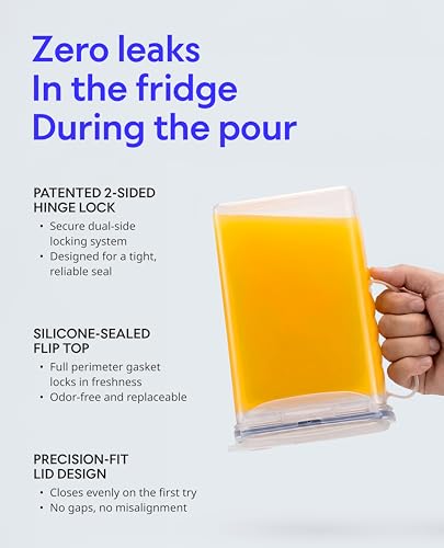 Aqua Fridge Door Water Jug (64 Ounces / Yellow)