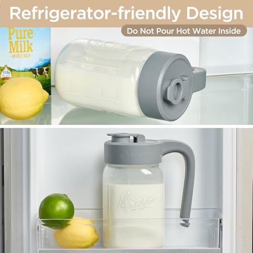 Mason Jar Pitcher (Gray)