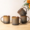 Ceramic Coffee Mugs Set of 4 (Cocoa Mocha / 14 OZ (Set of 4))