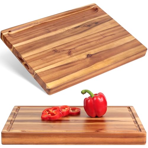 Acacia Wood Cutting Board (17"L x 13"W)