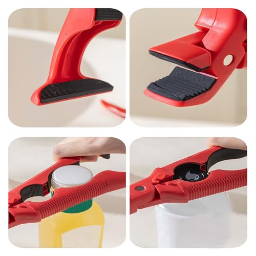 3-in-1 Hot Plate Gripper Tongs,Multi-Angle Hot Plate Gripper, Silicone Non-slip Hot Dish Plate Holder,Microwave Oven Cooking,Kitchen Utensil for Bowls,Pans,Dishes (2PCcrose red)