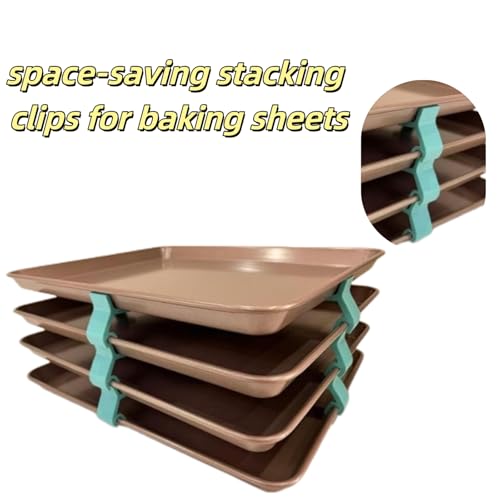 20 Piece Reusable Baking Tray Stacker (Blue)