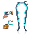 Jar Opener & Bottle Opener for Seniors with Arthritis (Blue and Grey)