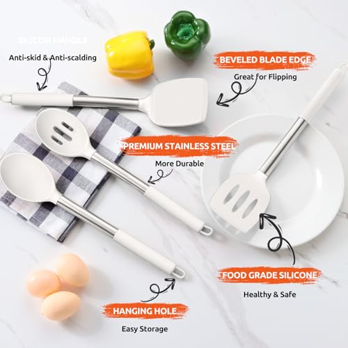 Cooking Utensils Set of 4 (White)
