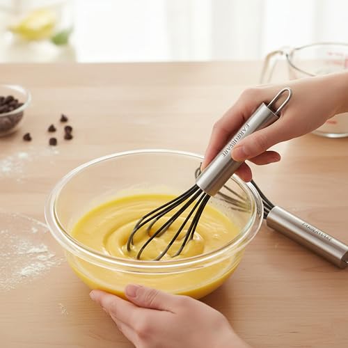 Professional Silicone Mini Whisk Set (Black)