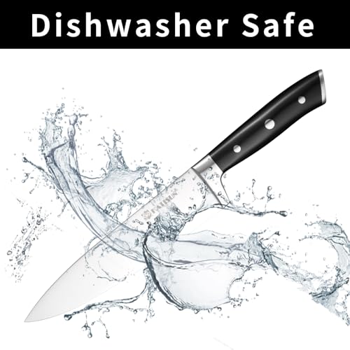 15 Piece German Steel Kitchen Knife Set with Block (15 pieces / NaturalBlack)