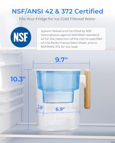 PT 04B Water Filter Pitcher (Classic Pitcher / Blue)