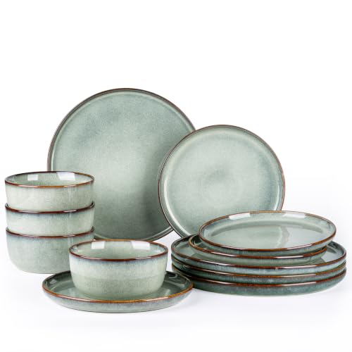 Dinnerware Sets for 4 (Earth Sage / Service for 4(12Pcs))