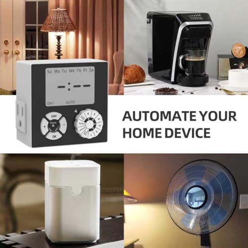 Indoor Mechanical Outlet Timer (Digital, 1 Outlet, 1 Pack)