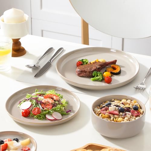 PLAYA Plates and Bowls Sets (Gray / 12 Pcs (Service for 4))