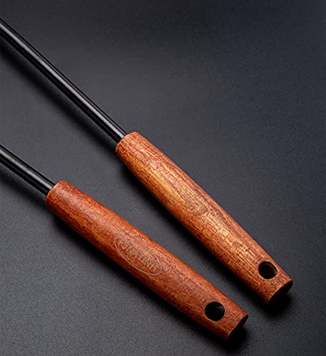 Spatula & Ladle Wok Tool Set (Black-2 Pieces Set)
