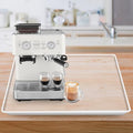 Silicone Coffee Maker Mat with Lip for Countertops (Translucent / 19.7'' x 15'')