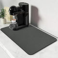 Grey Dish Drying Mat (Dark Gray / 24" x 16")